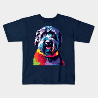 Bouvier des Flandres Pop Art - Dog Lover Gifts Kids T-Shirt